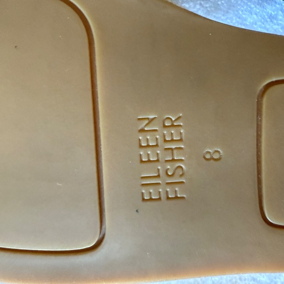 Eileen Fisher espadrille nubuck leather sandals, black, size 8 - Picture 7 of 13